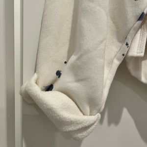 Old navy active sweater shirt with paint splatter pattern